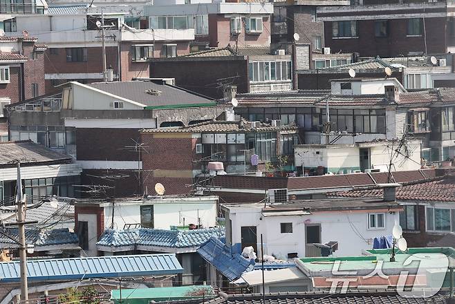 서울 마포구 공공재개발 추진 중인 아현1구역.ⓒ 뉴스1 박지혜 기자