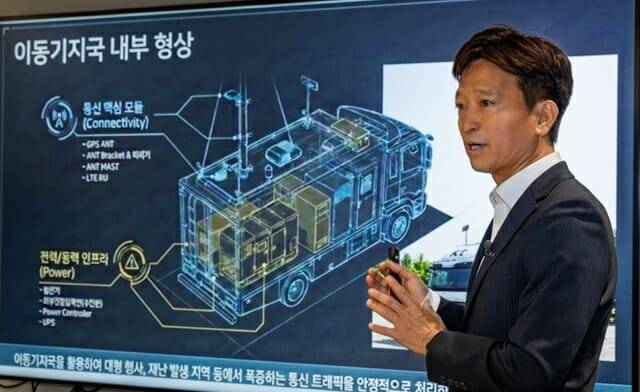 박창우 KT 서울강북액세스운용센터장이 11일 북중미 월드컵 기간 네트워크 대비책을 발표하고 있다. (사진=KT)