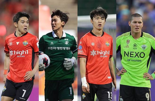 [서울=뉴시스] 왼쪽부터 김대원, 김형근, 이기혁, 티아고. (사진=한국프로축구연맹 제공) 2026.06.11. photo@newsis.com *재판매 및 DB 금지