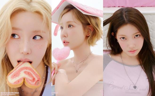 Ahead of their comeback after a 12-year hiatus, the group Secret has raised anticipation by releasing group and individual concept photos for their special mini-album, Secret Flavor. In the newly released photos, the members showcased their timeless visuals and individual personalities.In the individual concept photos, Jeon Hyo-sung and Zinger displayed bright and lively charms, while new member Yebin captivated viewers with her innocent aura. Fans welcomed Secrets return and expressed high expectations for this album.Secrets special mini-album Secret Flavor is scheduled for official release on the 18th at 6 p.m. via various music streaming sites.