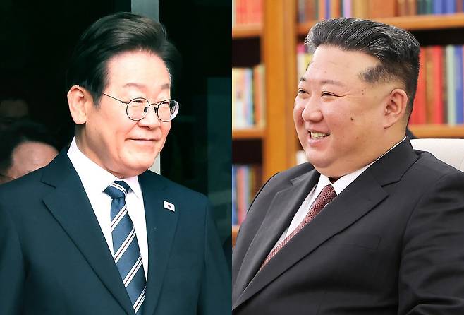 이재명(왼쪽) 대통령과 김정은 북한 국무위원장. /뉴스1