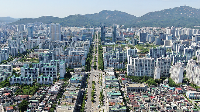 평촌신시가지 전경. 사진=안양시청