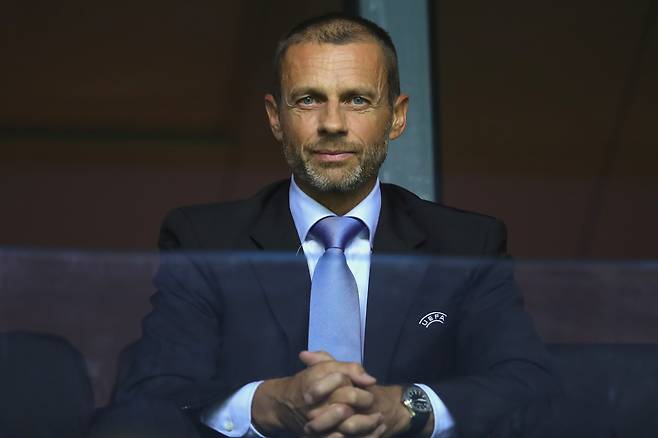 알렉산데르 체페린 UEFA 회장. 게티이미지