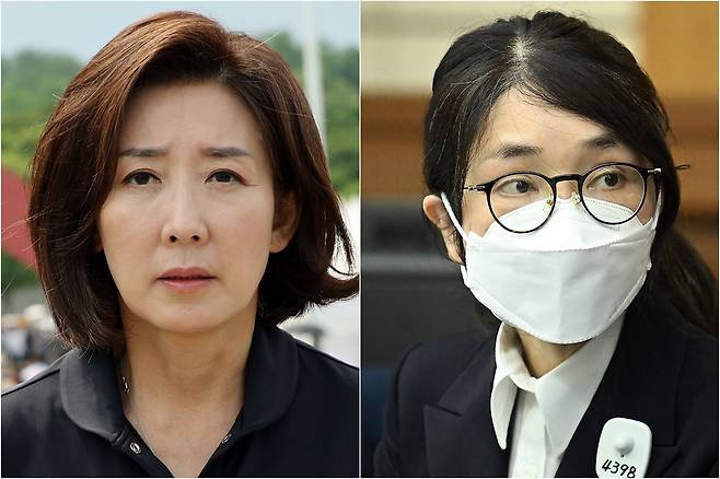국민의힘 나경원 의원(왼쪽)과 김건희 [연합뉴스 자료사진]