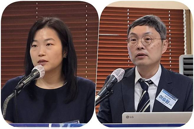 왼쪽부터 박용현 교수, 이승환 교수