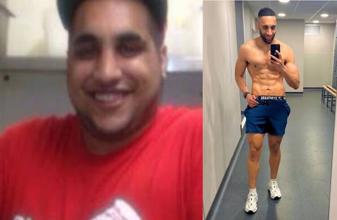 체중 감량 주사 없이 매일 같은 시간 매일 같은 메뉴를 먹으면서 5개월 만에 44kg을 감량한 남성의 사연이 공유됐다. 사진=레히힐 칸 SNS