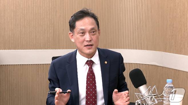 뉴스1TV '팩트앤뷰'에 출연한 김태규 국민의힘 의원. 2026.6.18./뉴스1