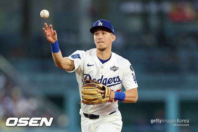 [사진] LA 다저스 토미 에드먼 ⓒGettyimages(무단전재 및 재배포 금지)