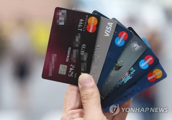 각 카드사의 주요 신용카드. / 연합뉴스