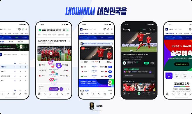 네이버 치지직 '2026 국제축구연맹(FIFA) 북중미 월드컵' 생중계. /네이버