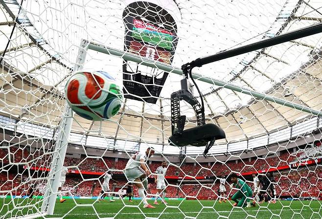 6-0 대승을 거둔 캐나다. ⓒ REUTERS=연합뉴스