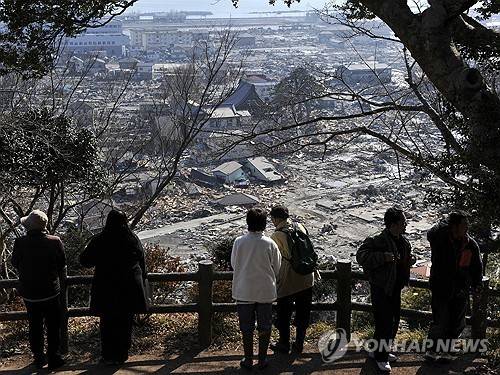 2011년 동일본 대지진 피해 현장 [EPA=연합뉴스 자료사진]