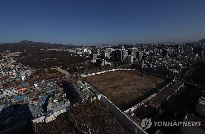 서울 종묘와 세운4구역 [연합뉴스 자료사진]
