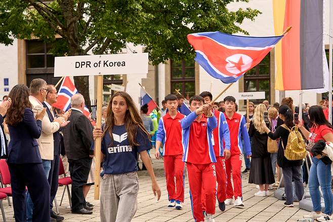 2026 국제사격연맹(ISSF) 주니어세계사격선수권대회에 출전한 북한 대표팀 [국제사격연맹 제공. 재판매 및 DB 금지]