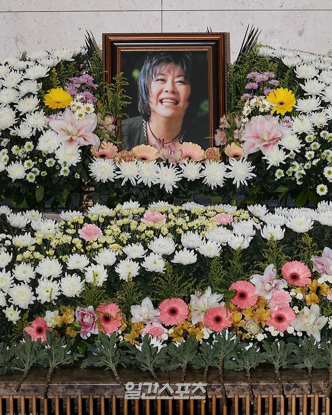 가수 옥희(본명 김광숙)의 빈소가 21일 오후 서울 송파구 서울아산병원 장례식장 22호에 마련됐다. 사진=사진공동취재단 /2026.06.21/