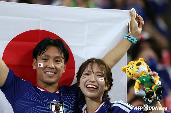 일본 축구팬들. /AFPBBNews=뉴스1
