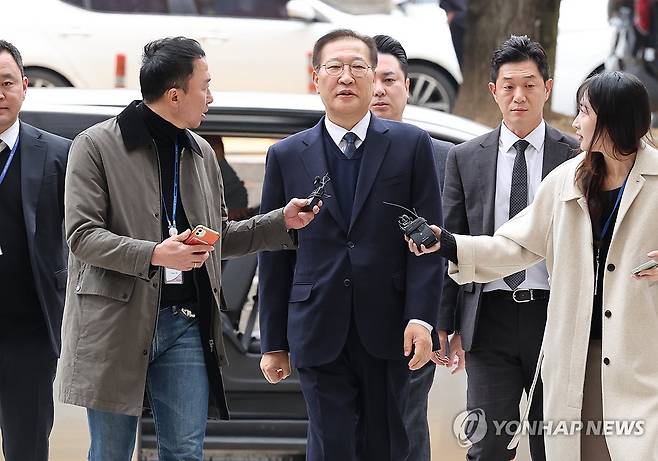 박성재 영장심사 출석 [연합뉴스 자료사진]