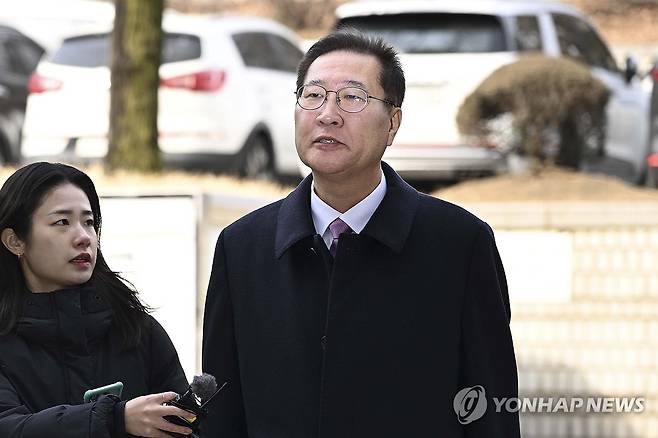 법정 향하는 박성재 [연합뉴스 자료사진]