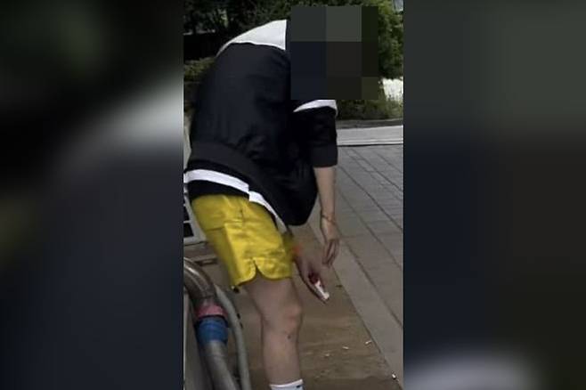 사건 당시 영상 [인터넷 커뮤니티 캡처. 재판매 및 DB 금지]
