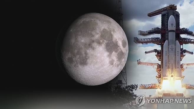 본격화 된 달 남극 탐사 경쟁 (CG) [연합뉴스TV 제공]