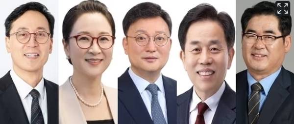 (왼쪽부터) 구영완, 김보림, 이재은, 임달호, 홍기남 교수.