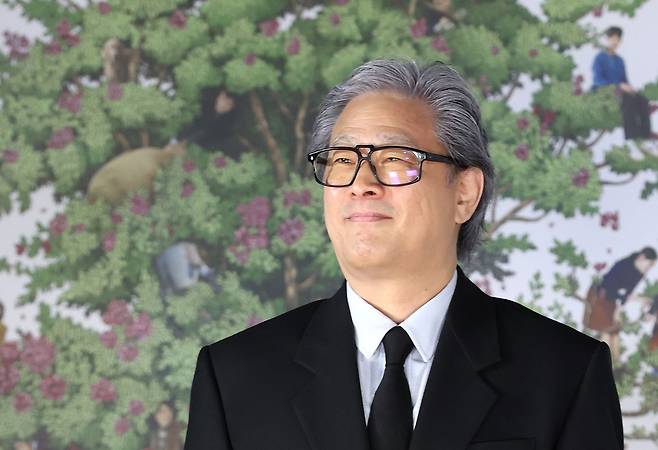 박찬욱 감독은 감독의 이름만으로 프리 프러덕션 단계에서 해외 선판매가 가능한 A급 거장으로 꼽힌다. 사진은 지난해 영화 '어쩔수가없다' 제작보고회에 참석한 박 감독 모습이다. 연합뉴스