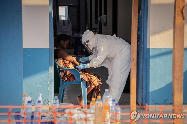 민주콩고의 에볼라 치료 센터 [AFP=연합뉴스 자료사진. 재판매 및 DB 금지]