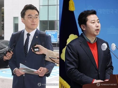김남국 더불어민주당 의원과 장예찬 전 국민의힘 최고의원  [연합뉴스 자료사진]