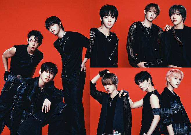 Ahead of the release of their 3rd mini album RUN TO YOU, the group AHOF has heightened anticipation for their comeback by unveiling RUSH version concept photos that highlight their intense masculinity. These concept photos present an atmosphere contrasting with the previously released HEART version, visually expressing the members dynamic energy and mature charm.In the released photos, the AHOF members displayed an overwhelming presence utilizing black styling and red colors. Through bold gestures and profound facial expressions, the members effectively conveyed the albums message, which embodies a heart that moves straight toward one person.Through this album, AHOF plans to showcase a more mature musical attitude and performance that transcends imperfection. Capturing the courage and conviction to uninhibitedly express their inner emotions, the 3rd mini album RUN TO YOU will be released on major online music sites at 6 PM on July 8.