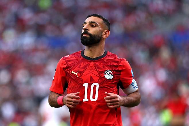 SEATTLE, WASHINGTON - JUNE 26: Mohamed Salah #10 of Egypt looks on during the FIFA World Cup 2026 Group G match between Egypt and IR Iran at Seattle Stadium on June 26, 2026 in Seattle, Washington.   Dean Mouhtaropoulos/Getty Images/AFP (Photo by Dean Mouhtaropoulos / GETTY IMAGES NORTH AMERICA / Getty Images via AFP)

<저작권자(c) 연합뉴스, 무단 전재-재배포, AI 학습 및 활용 금지>