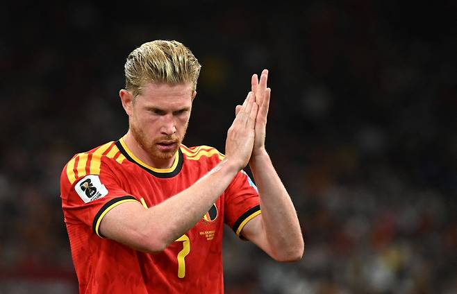 Soccer Football - FIFA World Cup 2026 - Group G - New Zealand v Belgium - BC Place, Vancouver, Canada - June 26, 2026 Belgium's Kevin De Bruyne during the match IMAGN IMAGES via Reuters/Anne-Marie Sorvin







<저작권자(c) 연합뉴스, 무단 전재-재배포, AI 학습 및 활용 금지>