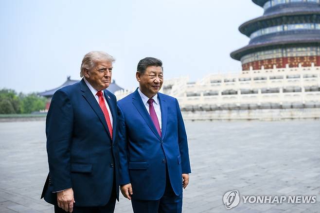 베이징 미중 정상회담 [UPI=연합뉴스 자료사진. 재판매 및 DB금지]
