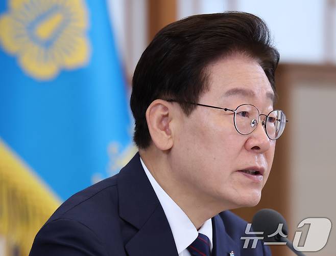 이재명 대통령이 26일 청와대에서 열린 미래 新안보 혁신기업 육성 전략회의에서 발언하고 있다. 2026.6.26 ⓒ 뉴스1 이재명 기자