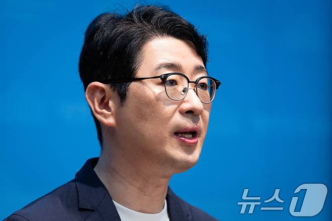 주진우 국민의힘 이재명 재판취소 저지 특위원장이 26일 서울 여의도 국회 소통관에서 이화영 사건 검찰 항소제기 촉구 기자회견을 하고 있다. 2026.6.26 ⓒ 뉴스1 유승관 기자