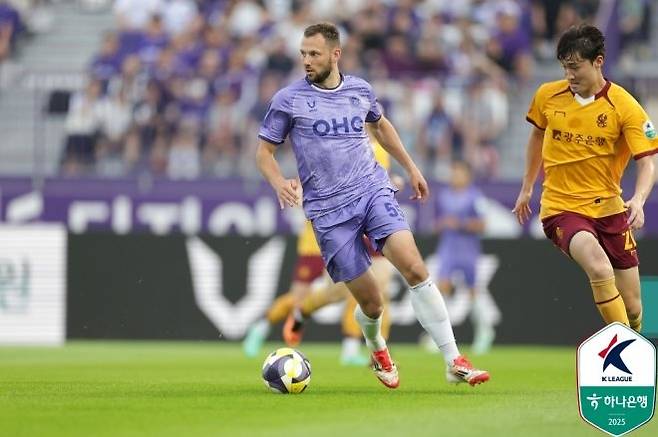 FC 안양 핵심 중의 핵심이었던 토마스. 사진=한국프로축구연맹