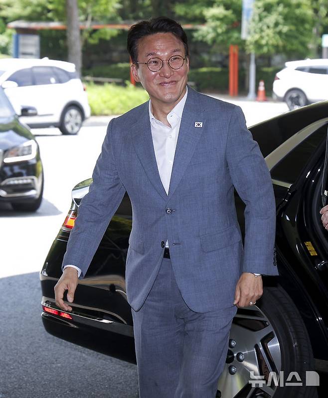 [경기광주=뉴시스] 정병혁 기자 = 김민석 국무총리가 28일 경기 광주시 곤지암리조트에서 열린 더불어민주당 6.3 지방선거 청년 당선자 워크숍에 참석하고 있다. 2026.06.28. jhope@newsis.com