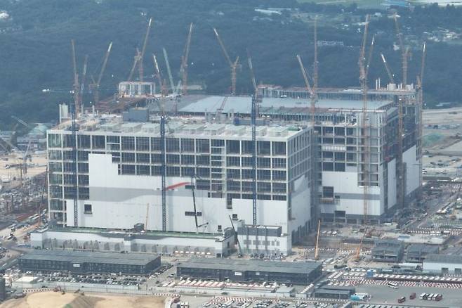경기도 용인시 용인반도체클러스터 일반산업단지 공사현장의 모습. 연합뉴스.