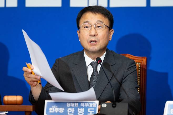 한병도 더불어민주당 당대표 직무대행 겸 원내대표. 2026.6.29 뉴스1