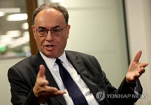 영국 중앙은행인 잉글랜드은행(BOE)의 앤드루 베일리 총재[연합뉴스 사진 제공]