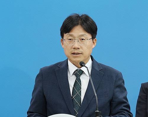 조용식 울산시교육감이 1일 취임식에서 취임사를 발표하고 있다.