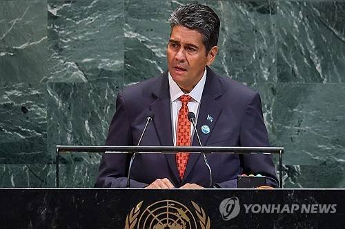 수랑겔 휩스 팔라우 대통령 [EPA 연합뉴스 자료사진. 재판매 및 DB 금지]