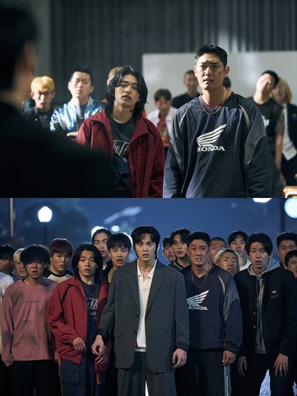 배우 유태주가 넷플릭스 오리지널 시리즈 '참교육'의 2회 에피소드에 출연하며 또 한 번 눈도장을 찍었다. 특히 박성환 역으로 분한 그는 자동차과 일짱이지만 밉지 않은 빌런 역을 완성하며 극에 활력을 불어넣었다. /넷플릭스
