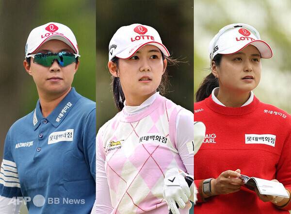 2026년 한국여자프로골프(KLPGA) 투어 제16회 롯데 오픈에 출전하는 미국여자프로골프(LPGA) 투어 멤버 김효주, 황유민, 최혜진 프로. 사진제공=ⓒAFPBBNews = News1 (사진을 무단으로 사용하지 마십시오.)