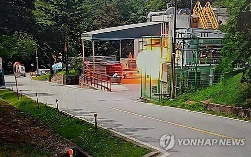 순식간에 섬광·폭발…한화에어로 사고 순간 (연합뉴스 제공)
