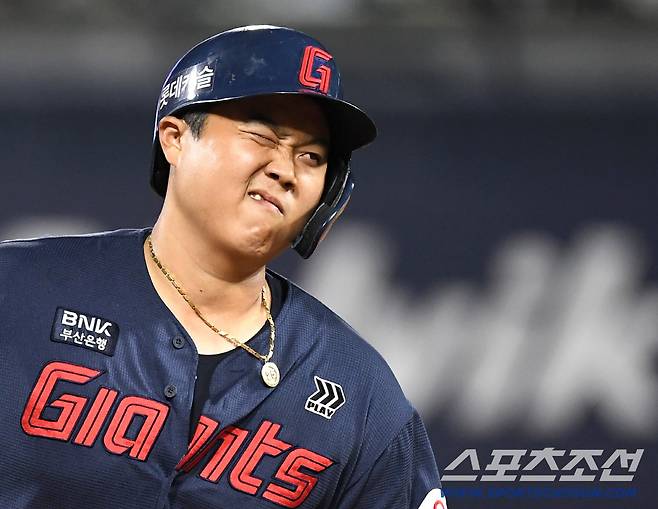 3일 수원 케이티위즈파크에서 열린 KT와 롯데의 경기. 8회 투런홈런을 날린 롯데 한동희. 수원=송정헌 기자songs@sportschosun.com/2026.07.03/