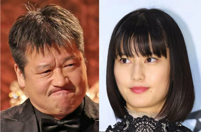 일본 유명배우 사토 지로(왼쪽)와 하시모토 아이(오른쪽). 도쿄 스포츠 신문 캡쳐