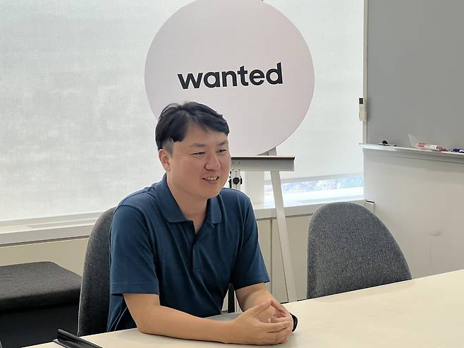 서울 송파구 원티드랩 본사에서 만난 이복기 원티드랩 대표. [원티드랩 제공]