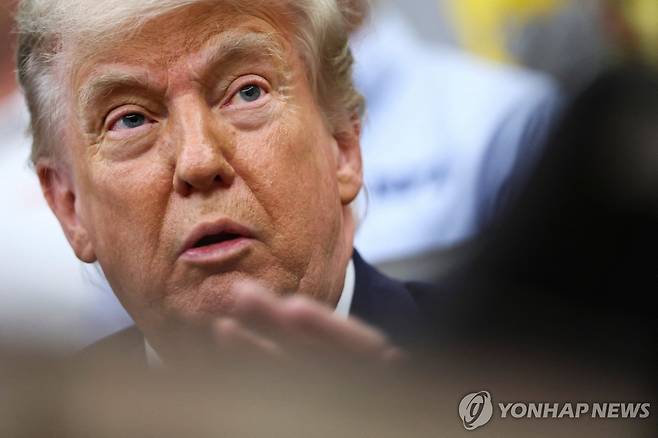 트럼프 미국 대통령 [로이터 연합뉴스 자료사진 재판매 및 DB금지]