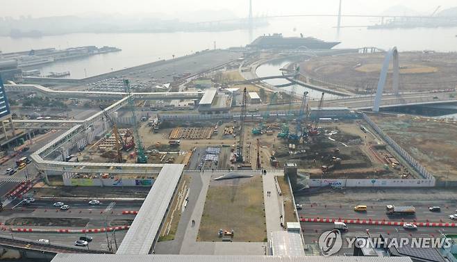부산 북항환승센터 전경 [부산항만공사 제공]