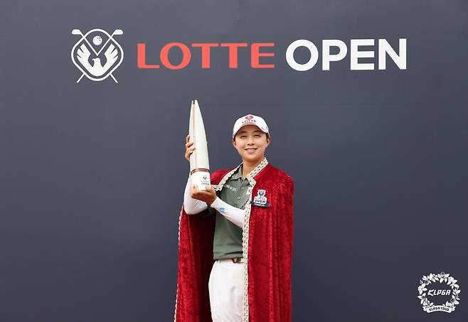 5일 롯데 오픈에서 우승한 김효주. 사진=KLPGA 제공